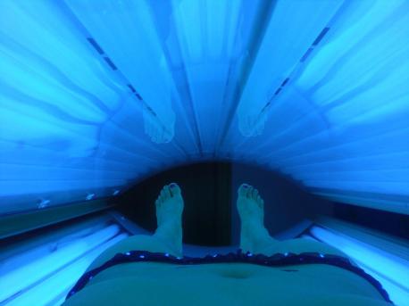 a tanning bed i used while visiting waco, tx